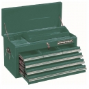 CAJA SUPERIOR METÁLICA EN COLOR ROJO, MEDIDAS 660 X 305 X 380 (26" X 12" X 15"), 6 CAJONES.