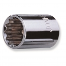 DADO EN PULGADAS CORTO 6 PUNTAS, PULIDO ESPEJO MANDO 1/4" X 5/32"