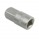 ADAPTADOR, 3/8" HEMBRA A 1/4" MACHO, CON 28 MM. DE LARGO, CON UN PESO DE 30 GRAMOS.